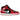Air Jordan 1 Mid Gym Red Black White (2024) sneakers i profil med röd och svart läderovandel, vit mellansula och ikoniskt Swoosh-logo