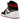 Air Jordan 1 Mid Gym Red Black Toe sneakers sidoprofil med vit läderbas, svarta överdrag vid tån, röd häl och klassisk svart swoosh på sidan.