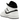 Air Jordan 1 Mid Reverse Panda sneakers i sidoprofil med svart läderöverdel, vita paneler, Swoosh-logotyp och klassisk gummisula