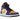 Air Jordan 1 Mid Lakers (2022) sneakers i sidoprofil med ikoniska lila och gula paneler, vita skosnören och en klassisk svart swoosh-logotyp.