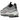 Nike Air Max 97 Silver Bullet sneakers i vinklad profil med den ikoniska ovandelen i metalliskt silver, vågiga linjer och Air-enhet i fullängd