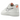 Nike Air Force 1 Low 3D Swoosh Graphic sneakers i sidovy med vit läderovandel och en unik skiktad flerfärgad swoosh-logotyp på sidan.