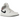 Air Jordan 1 Mid Paris White sneakers sedd från sidan med vit läderovandel, grå detaljer och det ikoniska Jordan Wings-logot på hälen.