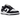 Nike Dunk Low SE World Champs Black White sneakers i sidoprofil med svart läderovandel, vita detaljer och glittriga gulddetaljer vid snörningen