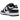 Nike Dunk Low SE World Champs Black White sneakers sedda från sidan i svart och vit läderdesign, med guldfärgade detaljer och klassisk vit mellansula.
