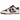 Nike Dunk Low Retro PRM Valentine's Day sneakers i sidovy med bordeauxfärgade lackläderpaneler, vit bas och röd Swoosh-logotyp