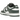 Nike Dunk Low Vintage Green sneakers i profil med vit läderöverdel, mörkgröna överdrag och en vit mellansula med grön yttersula.