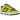 Nike Dunk Low Retro Reverse Brazil sneakers i en vinklad profilvy med gul ovandel, gröna läderdetaljer och en klassisk vit mellansula.