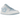 Air Jordan 1 Low SE Reverse Ice Blue sneakers i en vinklad vy med vitt läder, ljusblå detaljer, ikonisk Swoosh-logotyp och vit sula