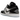 Air Jordan 1 Low SE Concord sneakers i sidoprofil med svart lackläder, vit läderovandel och genomskinlig yttersula