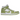 Air Jordan 1 Mid Green Python sneakers i profil med gröna ormskinnsmönstrade detaljer, vit läderbas, grön Swoosh och matchande grön sula.
