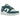 Nike Dunk Low Ocean sneakers i sidoprofil med vågig textur, marinblå överlägg, vita läderdetaljer och en vit sula
