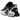 Nike Air Max Dn Black White Cool Grey sneakers i sidoprofil med svart ovandel, texturerat mönster, synlig Dynamic Air-enhet och vit sula