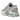 Nike Air Max Dn Wolf Grey sneakers i vinklad profilvy med grå ovandel, sömlösa detaljer och synlig Dynamic Air-dämpning i hälpartiet.