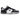 Nike Dunk Low Disrupt 2 Panda sneakers sedda från sidan med svart och vit design, asymmetrisk snörning och detaljerad lagrad ovandel i läder