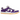 Nike SB Dunk Low Pro ISO Orange Label Court Purple sneakers i vinklad profil med vit läderbas, lila överlägg och svart swoosh