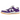 Nike SB Dunk Low Pro ISO Orange Label Court Purple sneakers i sidoprofil med en lila ovandel i läder, vit mellansula och vit Nike Swoosh-logotyp.