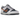 Nike Dunk Low SE Copper Swoosh sneakers i sidoprofil med en blå läderovandel och en framträdande kopparfärgad swoosh-logotyp på sidan.