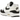 Nike Air Max 1 White Black Neutral Grey sneakers i en vinklad vy med vit ovandel, svart stänkskydd, grå detaljer och synlig Air-enhet i sulan.