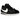Nike Cortez Nylon Black White sneakers sidoprofil med svart ovandel i nylon, vitt swoosh-logotyp och vit sula med svart detalj vid hälen.