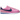 Nike Cortez TXT Beyond Pink Blue Void sneakers i sidoprofil med rosa ovandel i textil, blå Swoosh-logotyp och vit sula med tandad profil.