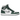 Air Jordan 1 Retro High OG Gorge Green sneakers i vinklad sidoprofil med gröna läderöverdrag, vit bas och klassisk Swoosh i silver.