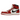 Air Jordan 1 Retro High OG Chicago Lost and Found sneakers i sidoprofil med röd och vit läderöverdel, svart swoosh och vit mellansula