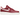Nike Air Force 1 Low 07 Premium History Of Logos Team Red sneakers i sidoprofil med mörkröd läderöverdel och vit Swoosh-logotyp på yttersulan