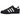 Adidas Superstar Core Black Cloud White Gold sneakers sedda från sidan med svart läderovandel, vita ikoniska ränder och gulddetaljer på plösen