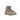 Adidas Yeezy Desert Boot Rock sneakers i en vinklad profil med slitstark beige mocka och matchande snören på en kraftig gummisula.