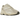 Adidas Yeezy Boost 700 Analog sneakers i en vinklad vy med vit ovandel i läder och mesh samt en chunky gräddfärgad mellansula