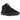 Nike LeBron Witness 8 Black Volt sneakers i vinklad profil med svart mesh-ovandel, neongula detaljer och synlig Air-dämpning i mellansulan