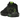 Nike LeBron Witness 8 Black Volt sneakers i vinklad vy med svart ovandel, volt-detaljer och synlig Air Max-enhet i mellansulan.