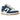 Nike Dunk Low Kansas City Royals sneakers i en klassisk vinklad profil med blå och vita läderpaneler, blå swoosh och vit mellansula.