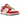 Nike Dunk Low PRM Bacon sneakers i sidoprofil, med en kombination av rött läder, rosa mockaöverlägg och en beige mellansula med klassisk Swoosh.