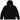 Nike Sportswear Tech Fleece Windrunner Full-Zip Hoodie Black/Black sneakers i frontprofil med svart fleecematerial och dragkedja