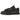 Nike Dunk Low Jumbo Black Bronzine sneakers i en vinklad vy med svart ovandel, bronsfärgade detaljer, stora skosnören och tjock sula