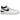 Nike Mac Attack SQ SP White Black sneakers i profil, utförda i vitt läder med svart Nike-logotyp och grå detaljer på häl och tå