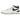 Nike Mac Attack SQ SP White Black sneakers i en klassisk vinklad profil med vit läderbas, svart swoosh och grå textilpaneler på ovandelen.