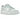 Nike Dunk Low White Glacier Blue sneakers i sidoprofil med vit läderöverdel, ljusblå Swoosh-detaljer och matchande gummisula.