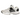 Nike Zoom Vomero 5 White Black sneakers från sidan med vit mesh, svart swoosh och en dämpande vit mellansula med textur