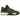 Air Jordan 4 Retro SE Craft Medium Olive sneakers i vinklad profil med olivgrön mockaöverdel, synlig Air-enhet samt detaljer i benvitt och svart.