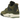 Air Jordan 4 Retro SE Craft Medium Olive sneakers i sidoprofil med olivengrön ovandel, detaljer i mocka och synlig Air-enhet i hälen.