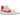 Nike SB Zoom Blazer Mid Phantom Cosmic Clay sneakers sidoprofil med ljus ovandel, orange detaljer på hälen och vit sula