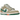 Nike SB Dunk Low Jarritos sneakers sidoprofil i grå mocka med vita canvaspaneler, grön Swoosh-logotyp och den ikoniska Jarritos-grafiken på hälen