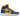 Air Jordan 1 Retro High OG Reverse Laney sneakers i sidoprofil med blå läderpaneler, gula detaljer, vita skosnören och Nike Swoosh.