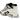 Nike Air Max Plus Drift White Black Metallic Silver sneakers i en snygg vinklad profil med vita detaljer, svart TPU-bur och silverfärgade accenter.
