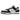 Nike SB Dunk Low HUF San Francisco sneakers i vinklad profil med ovandel i svart läder, vita detaljer och San Francisco-grafik på hälen.