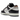 Nike SB Dunk Low HUF San Francisco sneakers i profil, med svart läder, gråa paneler, HUF-detaljer och en vit sula