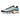 Nike Air Max Plus University Blue Topaz Gold sneakers sidoprofil med ljusblå gradient mesh-ovandel, gyllene detaljer och den karaktäristiska vågiga TPU-ramen.